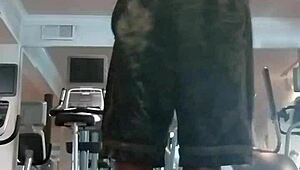 21 year old athletic dorm workout tempts roommate