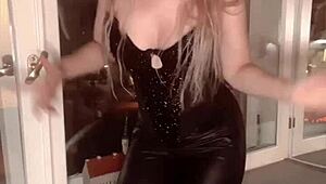 Blonde Goddess Dances Belly Fetish Song