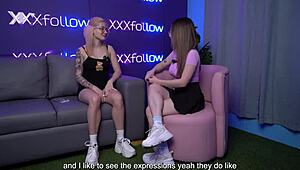 emma fiore delivers sloppy blowjob with hot kisses and big tits