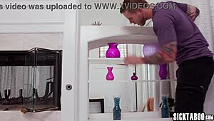 guy pounds shemale brittney kade's big ass with his thick cock rough anal style