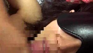 blindfolded young wife licks cock bondage oral service