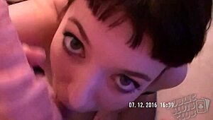 wanna watch cassie de la rage slobber deep on huge cock for facial cum?