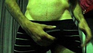 mature man strokes to nice cum finish alone