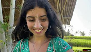 Cum dripping down her face while eating pasta in public cafe feels so dirty