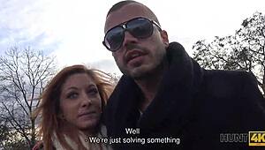 hunt4k guy fucks redhead pickup then blasts sperm across her soft belly