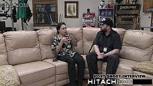 pov backstage freshman mara luv mandatory hitachi orgasm latex gloves spreading shaved pussy