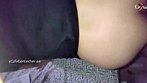 Madrastra bends over gives tight peruvian ass creampie before dad returns outdoor