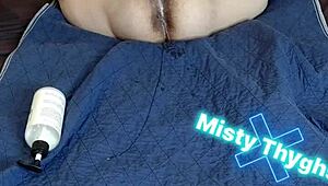 bbw stepmom plays with toys until she squirts