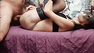 beautiful wife rides cock with passion in cowgirl