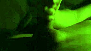 Young babe strokes 23 yo man's throbbing cock