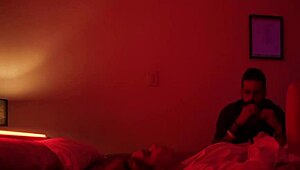 yaira teen amateur gropes big natural tits and ass while brushing hair around house