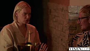 vixen duo fibi euro and emiri momota share huge cock threesome deepthroat doggystyle.