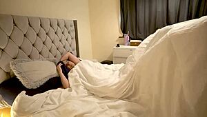 whoa big butt stepsis catches me busting on her panties now what bro...