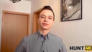 guy scores ginger girlfriend sex while buddy watches nearby