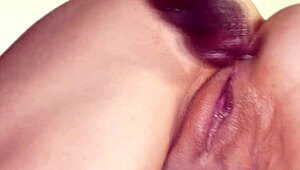 Interracial gangbang fills her ass with multiple hardcore creampies