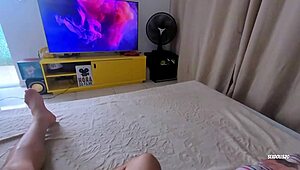 cute teen gives deep sloppy blowjob face fucking double cumshot facial surprise