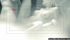 hot blonde couple caught spying fucking hard in garden she swallows his cumshot!!