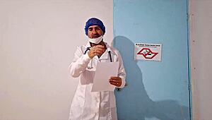 wife cheats on hubby with gyno doc while cuck waits outside