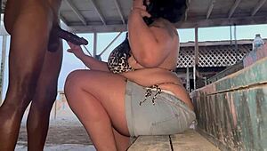 Stranded Thicc PAWG Sucks and Fucks BBC Bent Over for Directions Full Flick