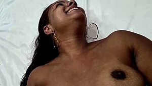 Two curvy latinas with big asses kiss and fuck hard in motel room till cum