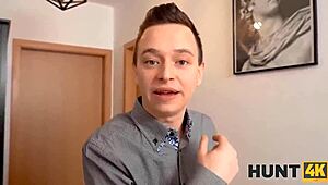 guy scores ginger girlfriend sex while buddy watches nearby