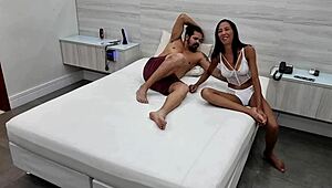 Bastidores with Safada Yasmin Ribeiro Taking Rough Anal and Swallowing Cum