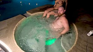 deliah grace blonde wife cheats in HOT TUB FUCK with stranger
