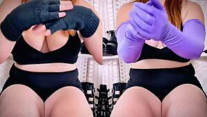 exploring my vintage latex glove and heel fetish collection