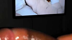Intense cum tribute blasts big old ass quick blowjob