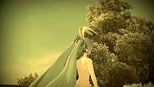 imagine hatsune miku's big tits ass nude in full bunny costume play?