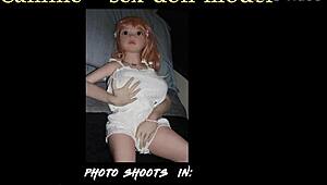 Camille's fuck doll poses in sexy white halter top