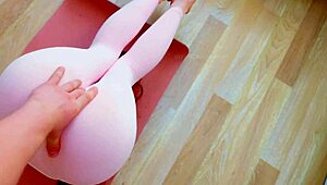 i did yoga with my hot stepsis then anal creampied her tight ass up close