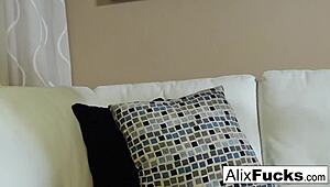 alix and august drain plumber's cock after shower fix in steamy bath