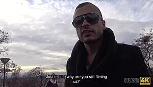 hunt4k guy fucks redhead pickup then blasts sperm across her soft belly