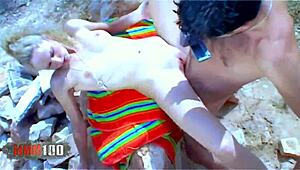 skinny french blonde starla-candy huntin cock in nature pov phil hollyday fucks her rough