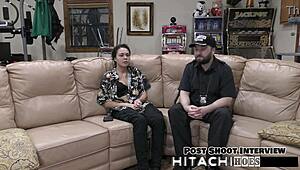 pov backstage freshman mara luv mandatory hitachi orgasm latex gloves spreading shaved pussy