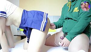 Thai guy tongue dives japanese schoolgirl tight pussy screaming hotel