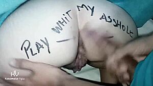 hey daddy play with my juicy asshole and big pussy lips 😏👅 cum on ass?