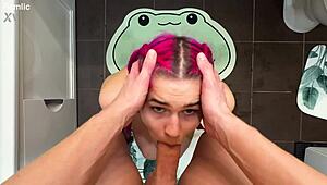 Young Wife Stuck in Washing Machine Takes POV Doggystyle Pounding