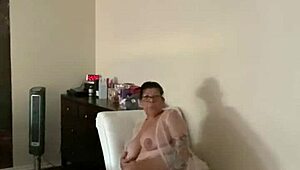 guy gropes hot babe's massive tits in steamy closeup action