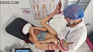 wife cheats on hubby with gyno doc while cuck waits outside