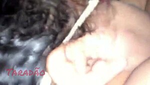 Puta Leiteira Swallows Huge Cum Loads After Interracial Anal