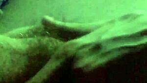 Lesbian fingers wet hairy black pussy to dirty squirting orgasm