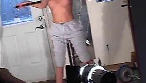 maria shadoes redhead milf bts gym workout photoshoot petite tease