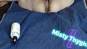 bbw stepmom plays with toys until she squirts