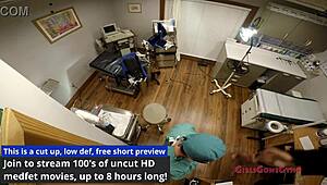 Adrianna Fox spreads tits ass in Tampa uni physical with gloves heels latex tease?