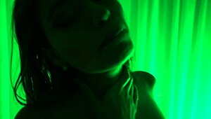 yaira teen amateur gropes big natural tits and ass while brushing hair around house