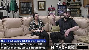 pov backstage freshman mara luv mandatory hitachi orgasm latex gloves spreading shaved pussy