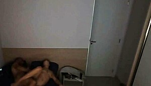 Woke up horny fucked roommate juicy pussy doggystyle quickie cum