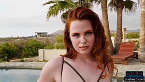 Redhead Brunette Milf Models Krystal Kitten Taya Vais Strip Bikini Ripped Clothes Big Ass Outdoor